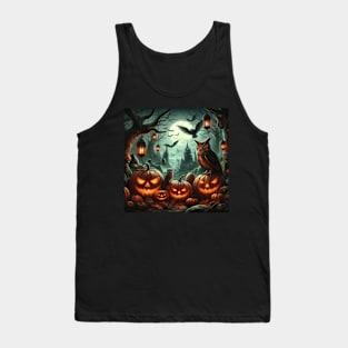 Spooky Halloween Forest Tank Top